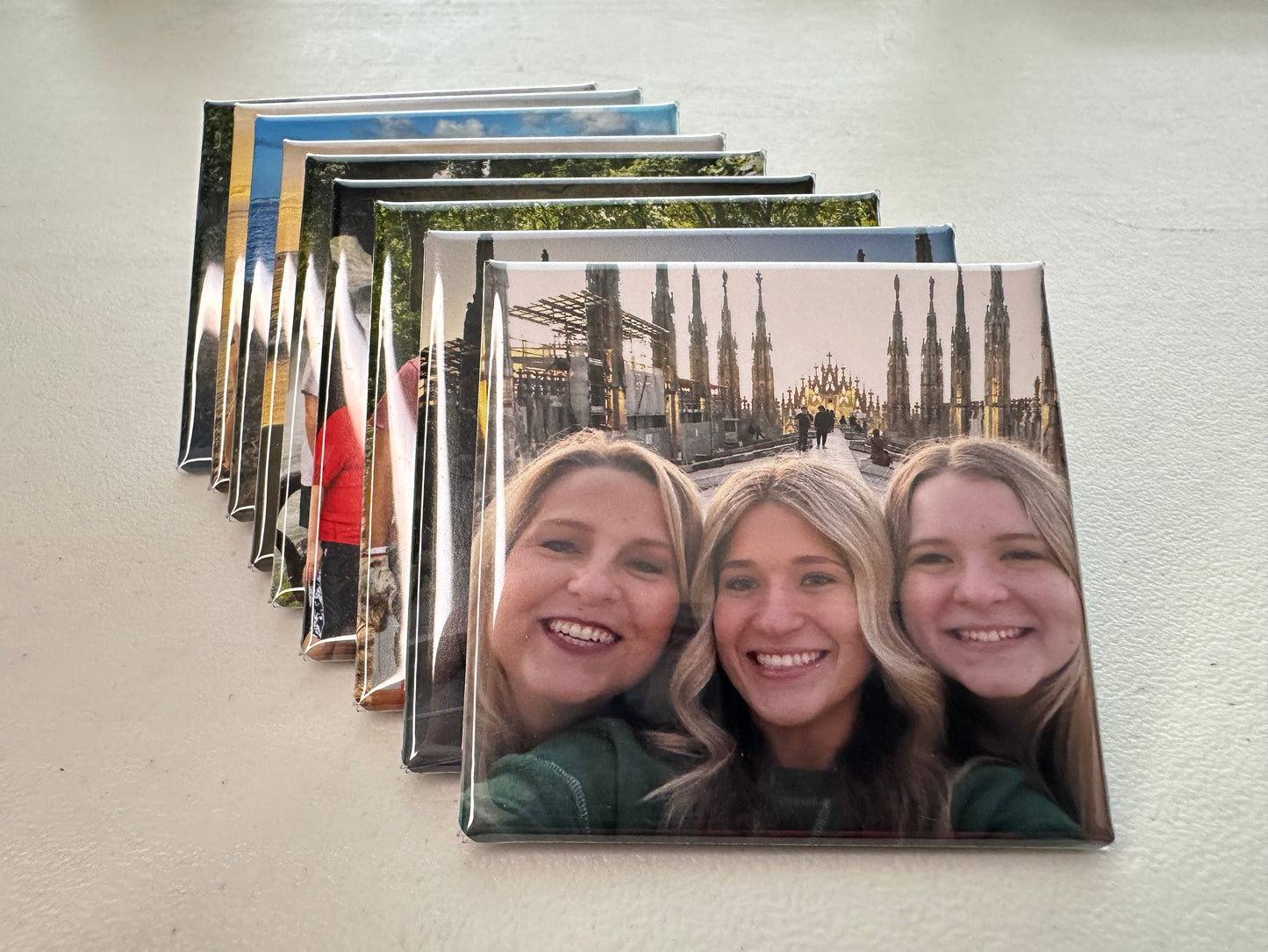 Custom 2"x 2" Square Photo Magnets (Pack of 9)