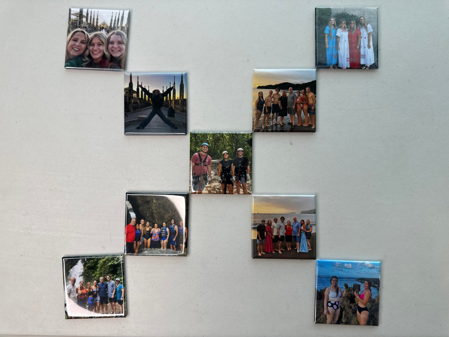 Custom 2"x 2" Square Photo Magnets (Pack of 9)